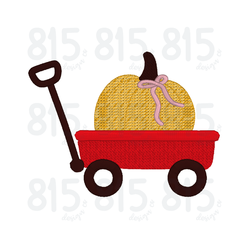 Bow Pumpkin Wagon