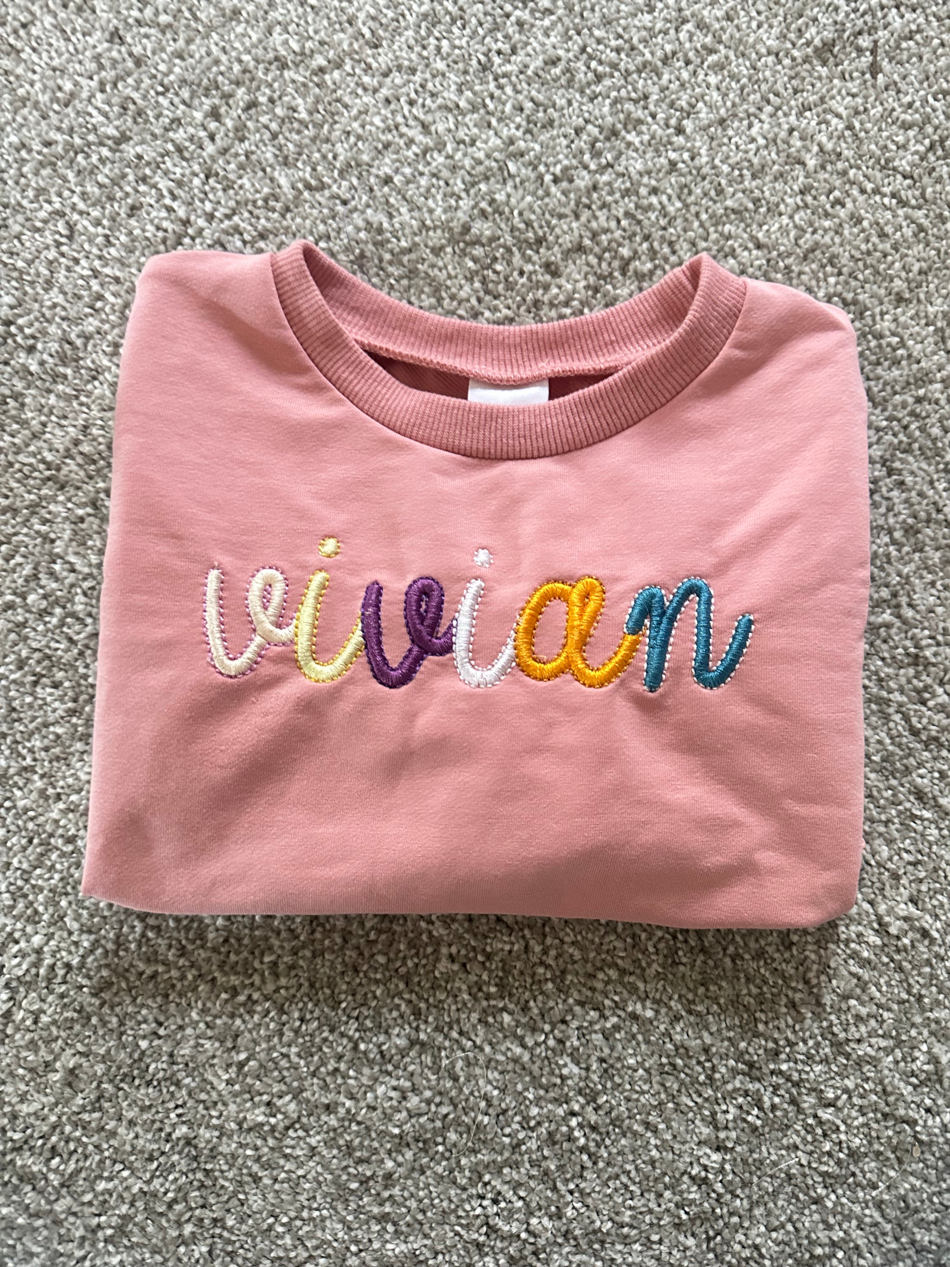 Youth Rainbow Custom Name T-Shirt