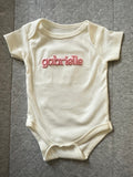 3d Puff Name Onesie