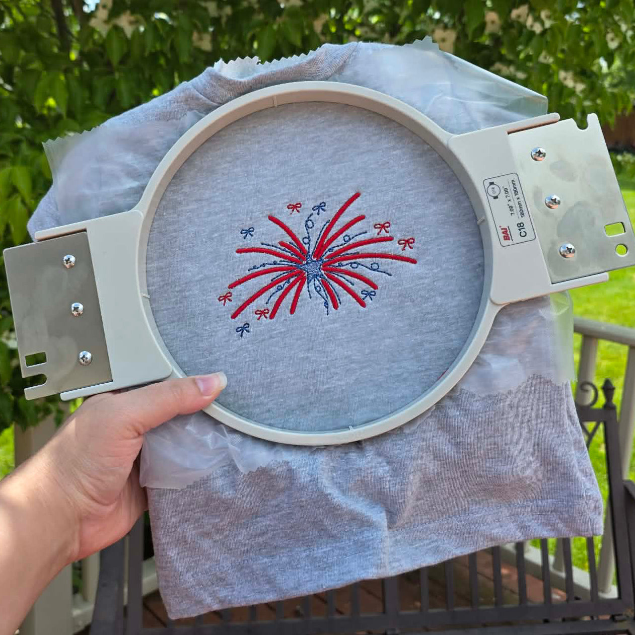 Patriotic Bow Fireworks