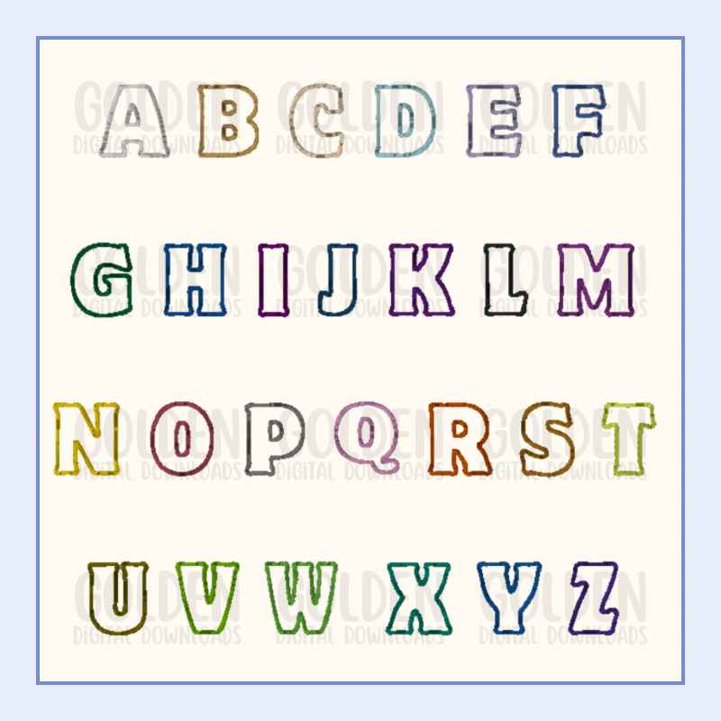 Applique Alphabet