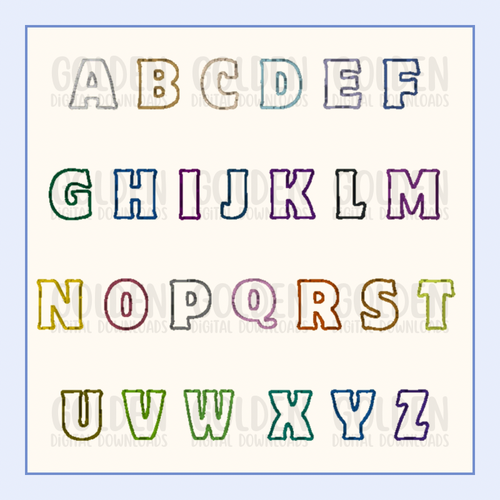Applique Alphabet