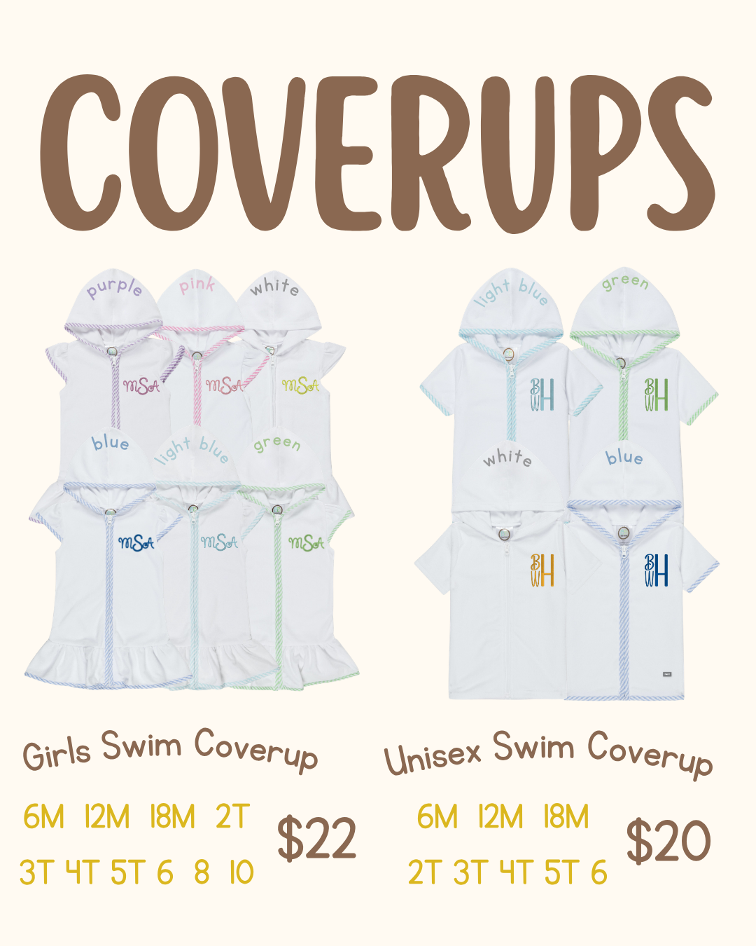 Swim Coverup Pre Order