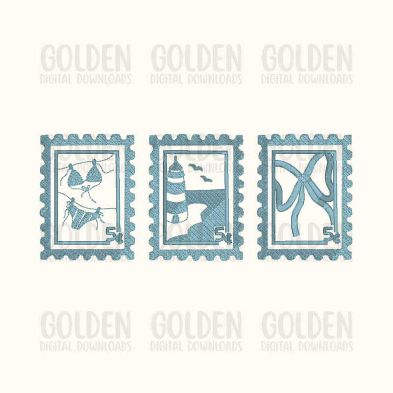 Girls Coastal Stamps